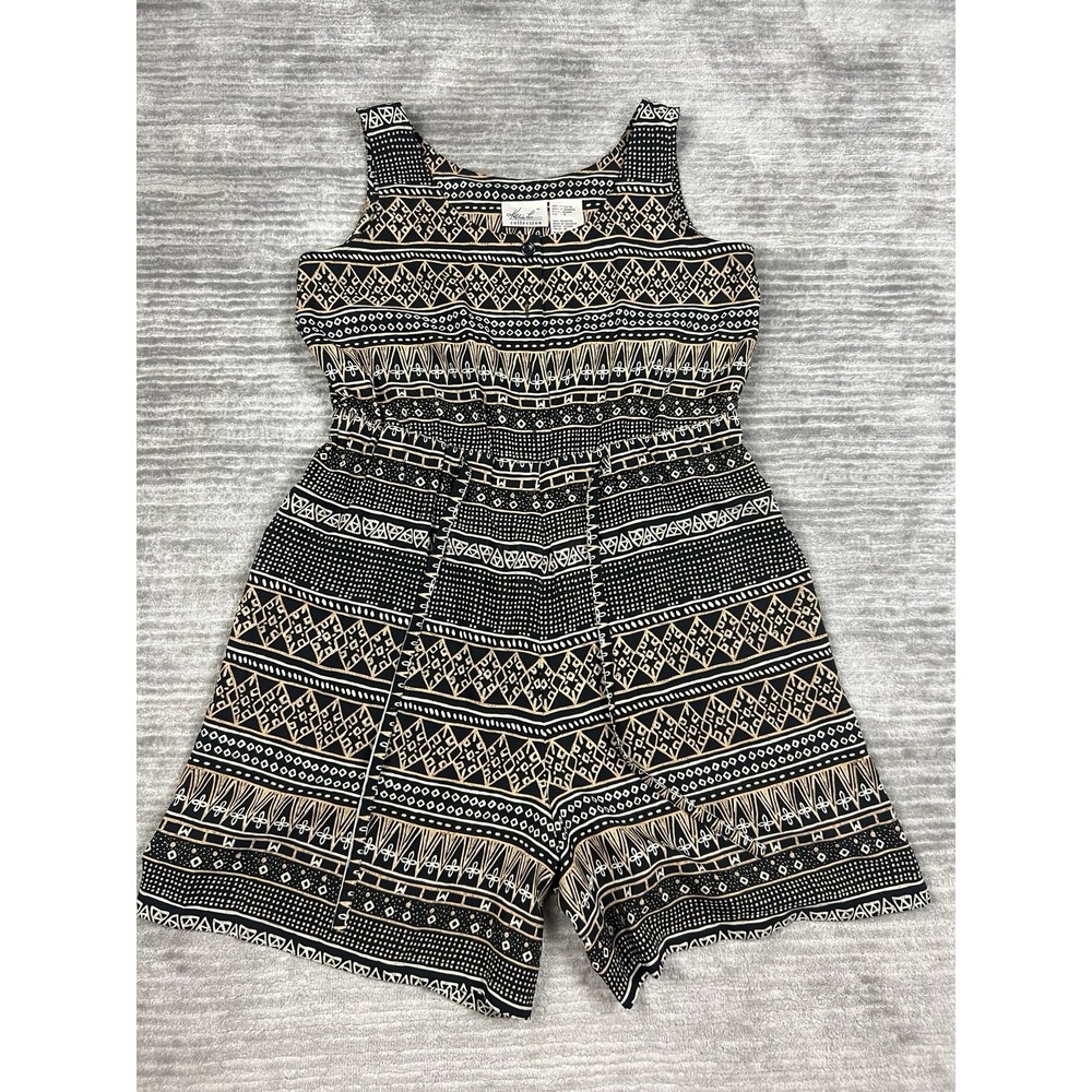 Kathie Lee Collection Romper Womens 12 Multicolor Sleeveless Casual